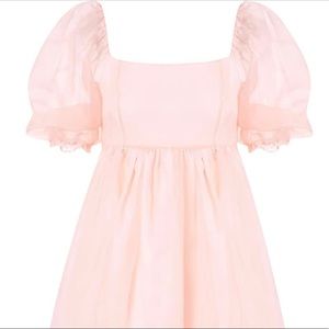 Pink Puff Sleeve Dress